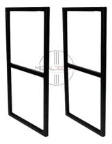 Suporte para prateleira de ferro preto Suporte para prateleira de ferro preto