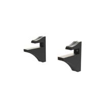 Suporte para Prateleira de Plástico Brasforma Preto KTBS-01P Suporte para Prateleira de Plástico Brasforma Preto KTBS-01P