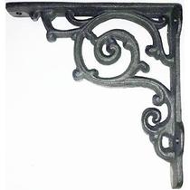 Suporte para prateleira em ferro fundido 20x20cm - Kit com 2 unidades.
