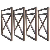 Suporte Para Prateleira Estilo Industrial 04 Un. Marrom Suporte Para Prateleira Estilo Industrial 04 Un. Marrom