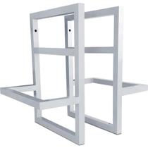 Suporte Para Prateleira Industrial Cali 30cm Kit Com 2 Branco