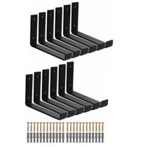 Suporte Para Prateleira Mão Francesa 20 Cm Ferro 12 Peças Suporte Para Prateleira Mão Francesa 20 Cm Ferro 12 Peças