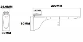 Suporte para prateleira pelicano cinza - 02un Suporte para prateleira pelicano cinza - 02un
