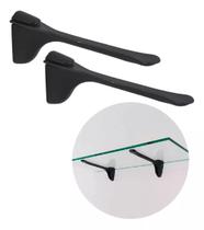 Suporte Para Prateleira Pelicano Preto Fosco - 2un