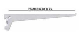 Suporte Para Prateleira Trilho Cremalheira 30cm 3 Unidades