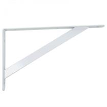 Suporte para Prateleiras (Mão Francesa) Reforçado 30cm Branco Roloflex