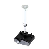 Suporte para projetor de teto telescópico preto e branco tubo de 50 cm