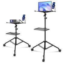 Suporte para Projetor VEVOR Ajustável 80-171 cm com Rodízios