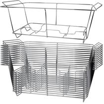Suporte para Rechaud em Arame para Buffet COMFICOVE 12 Unidades Cromado Suporte para Rechaud em Arame para Buffet COMFICOVE 12 Unidades Cromado