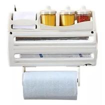 Suporte Para Rolo De Alumínio Pvc Toalha Luxroll 7 Em 1 Nacional - Cor Branco Suporte Para Rolo De Alumínio Pvc Toalha Luxroll 7 Em 1 Nacional - Cor Branco