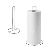 Suporte Para Rolo Papel Toalha Mesa Cozinha Vertical em Aço Suporte Para Rolo Papel Toalha Mesa Cozinha Vertical em Aço