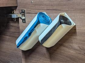 Suporte para rolos de saco de lixo