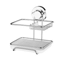 Suporte para Sabão/Detergente/Esponja com Ventosa Linha Praticità Future