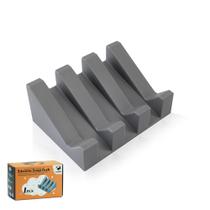 Suporte para saboneteira Coipdfty Self Drening Silicone Grey
