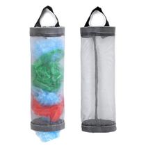 Suporte para sacos de plástico TOGETURE Mesh Grocery Sacola Dispenser Cinza