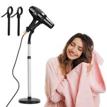 Suporte para secador de cabelo ERYTLLY ajustável em metal giratório de 360