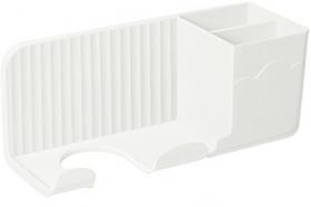 Suporte Para Secador De Cabelos C/ 2 Ganchos E 2 Nichos Colorido Plástico Reforçado Adesivo Autocolante Suporte Para Secador De Cabelos C/ 2 Ganchos E 2 Nichos Colorido Plástico Reforçado Adesivo Autocolante
