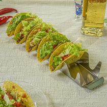 Suporte para servir ou expor 6 Tortilhas Tacos em Inox - Maxx Diamond