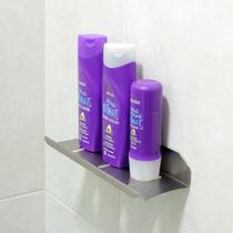 Suporte para Shampoo 30 Cm em Inox Escovado - Sem parafusos