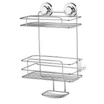 Suporte para Shampoo/Sabonete com Ventosas Linha Praticità Future