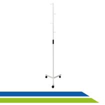 Suporte para Soro em Aço Carbono com Regulagem de Altura e Rodízio AquaSonus