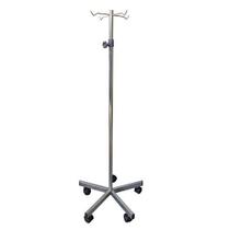 Suporte para Soro em Aço Inox com 5 Rodizios Suporte para Soro em Aço Inox com 5 Rodizios