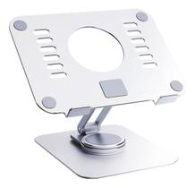 Suporte Para Tablet Acrílico E Alumínio Ajustável 360º Giratório