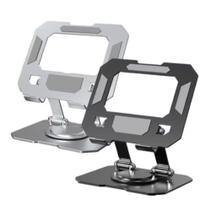 Suporte para Tablet em Aço Metal Portátil Articulado Base Rotativa 360º Ajustável Antiderrapante Suporte para Tablet em Aço Metal Portátil Articulado Base Rotativa 360º Ajustável Antiderrapante