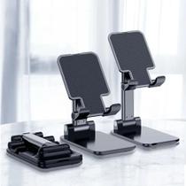 Suporte Para Tablet Telefone Ajustável Dobrável Suporte De Mesa Preto MS214