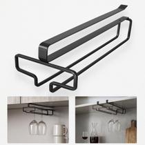 Suporte Para Taças Organizador De Armário Prateleira Porta Taça Luxo Encaixe de Metal Resistente Sofisticado Elegante