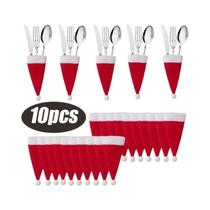 Suporte Para Talheres De Natal 2025, Bolsa Decorativa Para Garfo E Faca