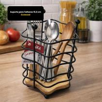 Suporte Para Talheres Ecowood 15,5 Cm Porta Talheres Cozinha Organização Mesa Jantar Utensílios Madeira Bambu Moderno Elegante Resistente Suporte Para Talheres Ecowood 15,5 Cm Porta Talheres Cozinha Organização Mesa Jantar Utensílios Madeira Bambu Moderno Elegante Resistente