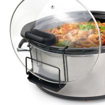 Suporte para Tampa de Fogão Slow Cooker SOPHICO - Aço Inoxidável - Pacote com 2 Unidades Suporte para Tampa de Fogão Slow Cooker SOPHICO - Aço Inoxidável - Pacote com 2 Unidades