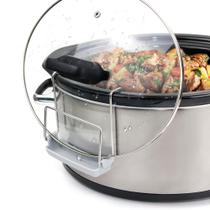 Suporte para Tampa de Fogão Slow Cooker SOPHICO - Aço Inoxidável - Pacote com 2 Unidades Suporte para Tampa de Fogão Slow Cooker SOPHICO - Aço Inoxidável - Pacote com 2 Unidades
