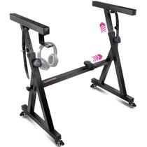 Suporte para Teclado Liquid Stands com Rodas - Estilo Z - Preto