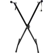 Suporte para Teclado ST300 Ajustável com Estrutura de Barra Dupla Preto Hayonik