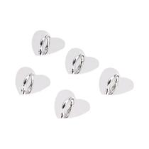 Suporte Para Telefone Em Forma De Coração 5 Peças Metal Autoadesivo Com Anel De Dedo Suporte Para Telefone Em Forma De Coração 5 Peças Metal Autoadesivo Com Anel De Dedo