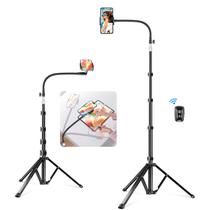 Suporte para telefone, tripé, elitehood, 80 polegadas de altura com suporte de pescoço de ganso Suporte para telefone, tripé, elitehood, 80 polegadas de altura com suporte de pescoço de ganso