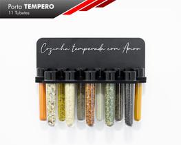 Suporte para temperos - 11 tubetes de cozinha