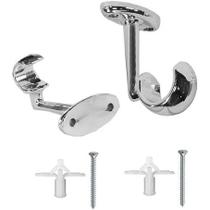 Suporte Para Teto De Gesso De Cortina 2 Unidade 28mm Teto Prateado