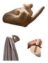 Suporte Para Toalha Banheiro Mão Dedo