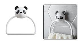 Suporte para Toalha com Cabecinha de Panda Autoadesivo