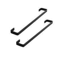 Suporte Para Toalha de Banho Estilo Industrial Preto Kit 2