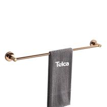 Suporte para Toalha Toalheiro de Parede para Banheiro Rose Porta Toalhas Metal Luxo 60cm - Telca