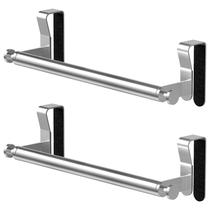 Suporte para toalhas para armário, para pendurar na porta, STWWO, 2 unidades, aço inoxidável Suporte para toalhas para armário, para pendurar na porta, STWWO, 2 unidades, aço inoxidável
