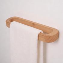 Suporte para Toalhas ZELURA em Bambu 25 cm, Fixação na Parede Suporte para Toalhas ZELURA em Bambu 25 cm, Fixação na Parede