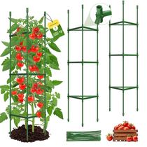 Suporte para Tomate Ajustável MQHUAYU 130 cm Resistente Kit com 3 Unidades Suporte para Tomate Ajustável MQHUAYU 130 cm Resistente Kit com 3 Unidades