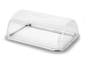 Suporte Para Torta Porta Bolo Boleira Retangular Com Tampa