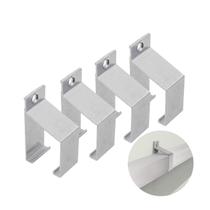 Suporte Para Trilho de Porta de Correr 35 X 35 Mm Natural 4 Peças