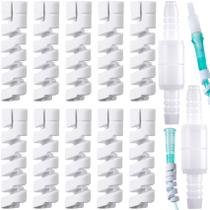 Suporte para Tubo de Oxigênio Lekgavd 12 Peças Conectores de PVC Suporte para Tubo de Oxigênio Lekgavd 12 Peças Conectores de PVC